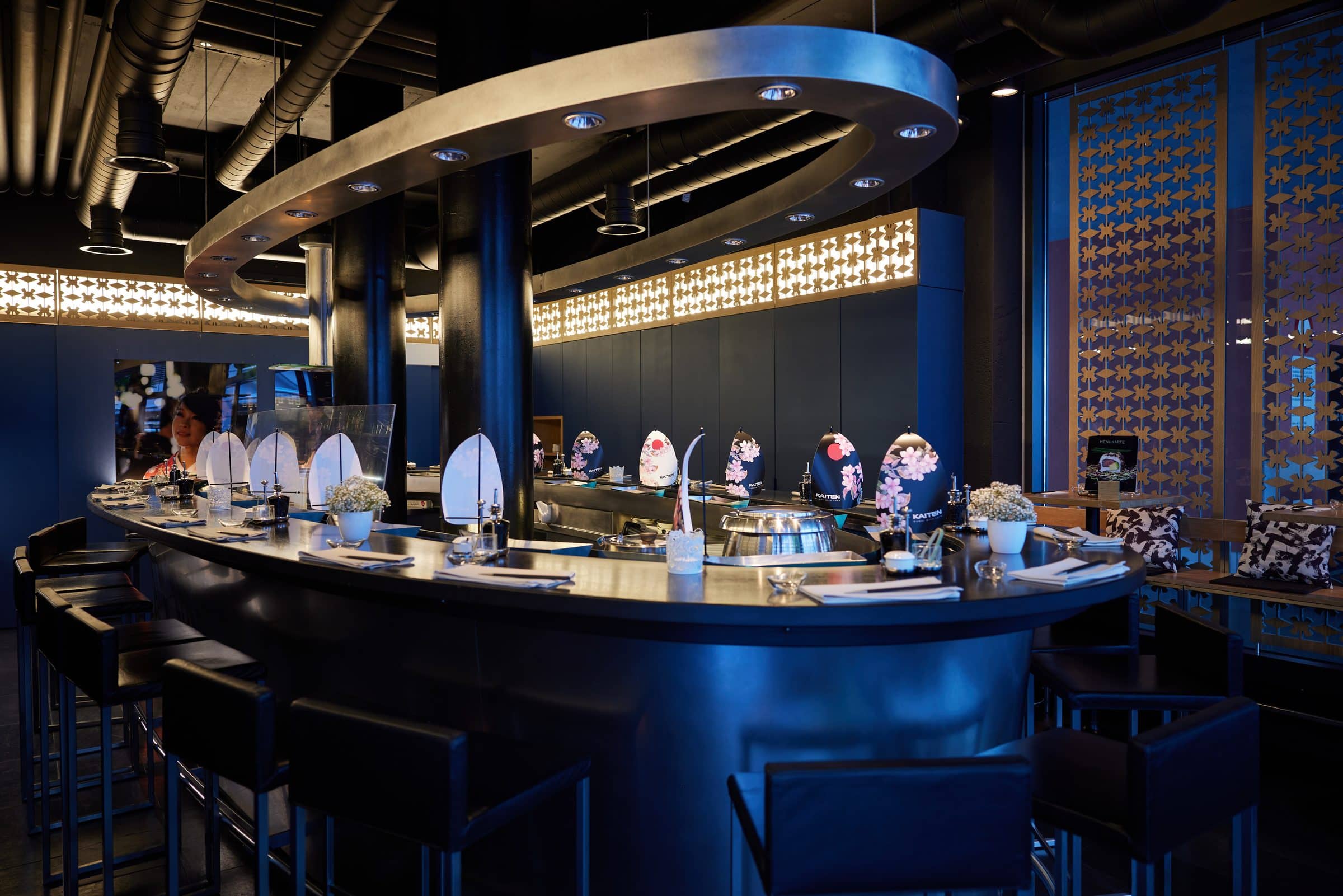Die Sushibar am Abend
